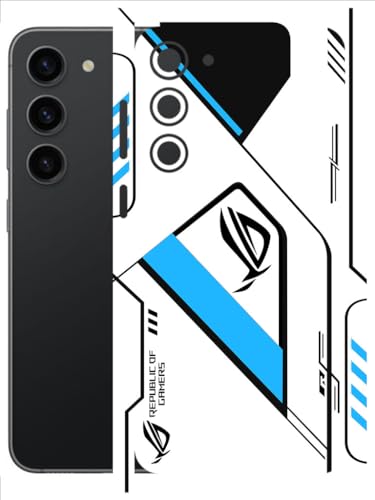 Image of AtOdds - Full Body Back Screen Guard Protector Film - Lamination Wrap Skin Sticker Compatible with Samsung Galaxy S23 (5G) | Scratchproof Matte Finish (RogBlue)