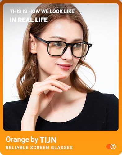 TIJN Sleep Glasses for 99.9% Blue Green Light Blocking Dual AR Coatings Red Lens for Computer Gaming Reduce Eyestrain,Declan