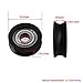 CNBTR 4Pcs U Type Groove Pulley Nylon Guide Pulley Rolling Bearing Roller Wheel 0.78