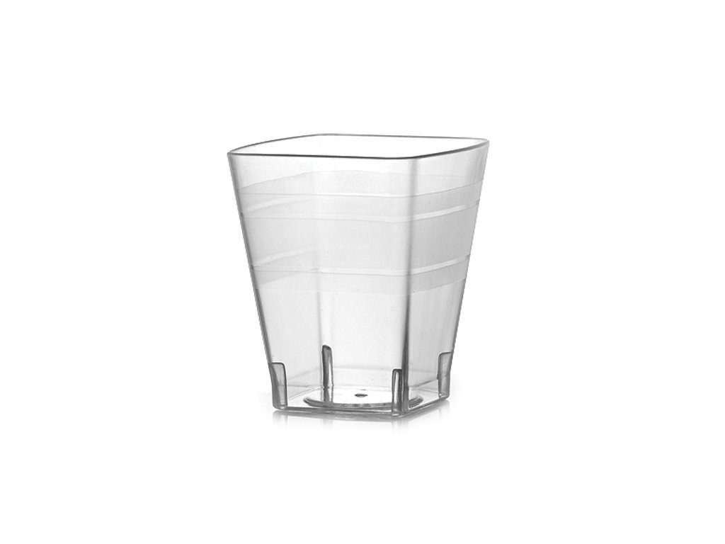 Wavetrends Ajustes Fineline Claro Cuadrado 2 oz Vasos de chupito 432 Piezas