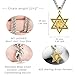 Sbzxbt Star of David Necklace for Men Sterling Silver Lion Star of David Necklace Jewish Jewelry for Men Women