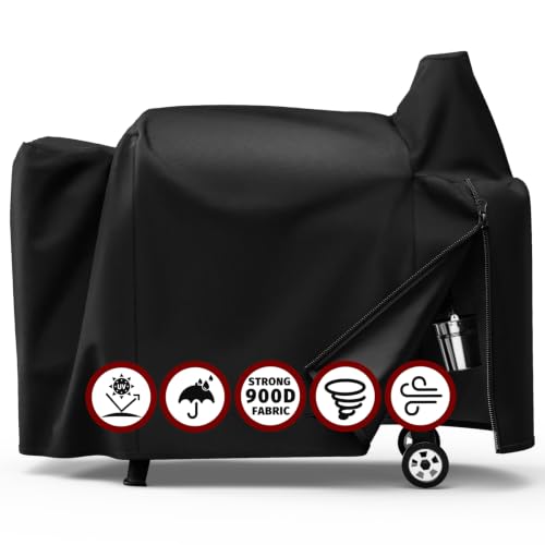 SHINESTAR Pit Boss Grill Cover for 850 DX & 820 Deluxe 900D Oxford Tear Resistant Waterproof Cover Fits Pro Series PB820PS1 PB850PS2 Competition Sportsman Wood Pellet Grills 60 x 27 x 50 in