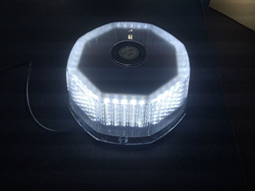 Mrlb240Lm Clear White 12Vdc 24W 240 Led Hazard Security Warning Mini Flash Light Bar Magnet Base #TOP1