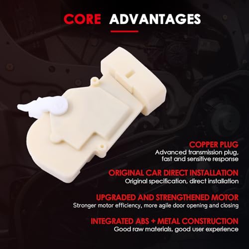 Image of CCIYU Front Door Lock Actuator Passenger Side Fit For Scion xB 2004-2006, For Toyota Echo 2000-2005 Front Right Door Latch Lock Actuator Replaces # 8D1044,DLA105