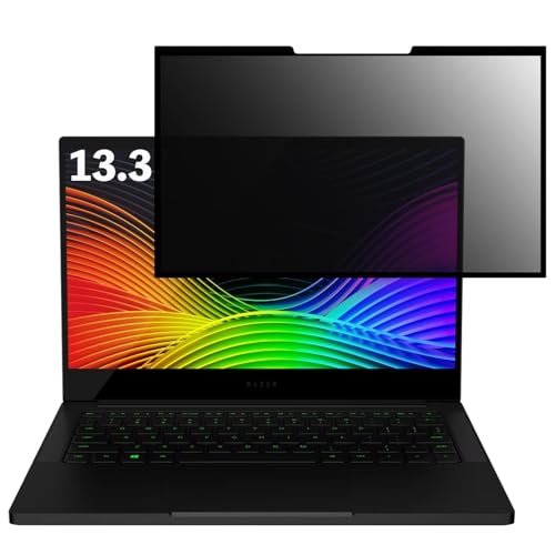 Razer Blade Stealth RZ09-02393E32-R3U1 13.3インチ 16:9 対応 粘着 着脱式 覗き見防止フィルム プライバシーフィルター ブルーライトカット 反射防止 パソコン PC モニター 液晶保護 保護シート
