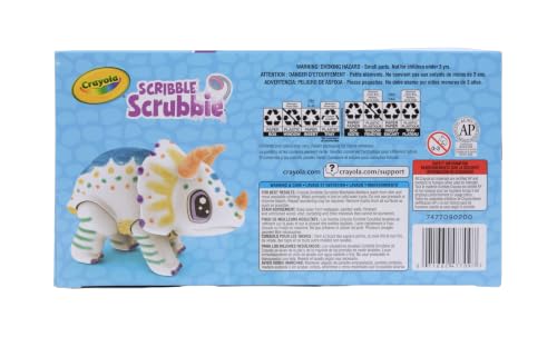 Image of Crayola Jumbo (6 inch) Scribble Scrubbie Pets, Rory the Dino, Posable Kids Toy, Customizable Toy, Gift
