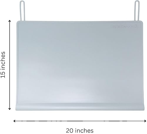 Miniatura 7 de The Table Tyke Table Tyke - Mantel individual de silicona para bebé con parachoques de borde de dentición, tapete impermeable para niños pequeños