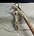 JWL HAWNKOA PRODUCTS (2) Hames Solid Brass Walking Stick Cane Handle Traditional 8