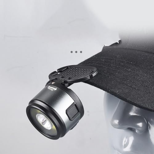 Linterna frontal LED recargable USB-C de 5W con imán para pescar y correr 4