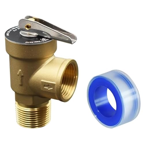 VAV Pressure Relief Valve, 3/4" NPT Female Thread, 150 PSI, Lead-Free Copper, Water Heater Compatible, CSA LISTED