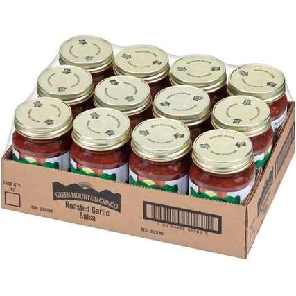 Green Mountain Gringo Salsa Garlic Fire Roasted 16 oz Pack x12 miniatura 5
