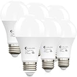 evelor A19 LED Light Bulbs,100 Watt Equivalent 2700K Soft White Efficient 13W,1500 Lumens E26 Base, Non-Dimmable, 15000-Hour Lifespan for Bedroom, Living Room, Office, 6-Packs