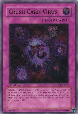 Amazon.com: YU-GI-OH! - Crush Card Virus (DPKB-EN039) - Duelist Pack: Kaiba  - Unlimited Edition