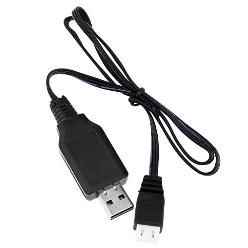 Create idea Batterie Rechargeable Li-ION Li-Polymère 7.4V 1A USB 1000mA Power Chargeur Câble DC 5V 1A Adaptateur de Charging Connecteur avec Prise XH-3P pour Drone Quadcopter FPV Hélicoptère RC