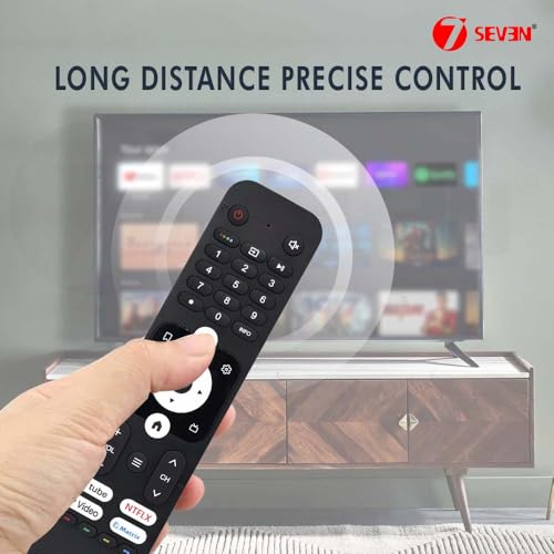 Image of 7SEVEN Compatible with Haier Tv Remote Original HTR-U31 Model Suitable for Smart Android 4K Led QLED FHD UHD Television with Voice Command - Pairing Must