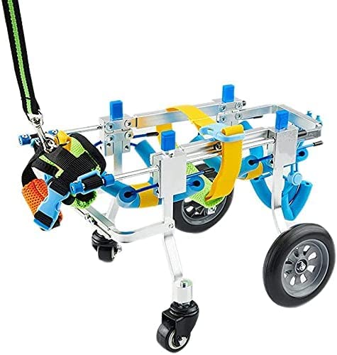 Fauteuil roulant pour chien réglable chat et chiot handicapé