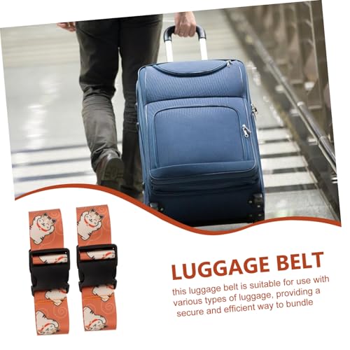 Sangle à bagages robuste motif chat en polypropylène réglable pour voyageur - 5