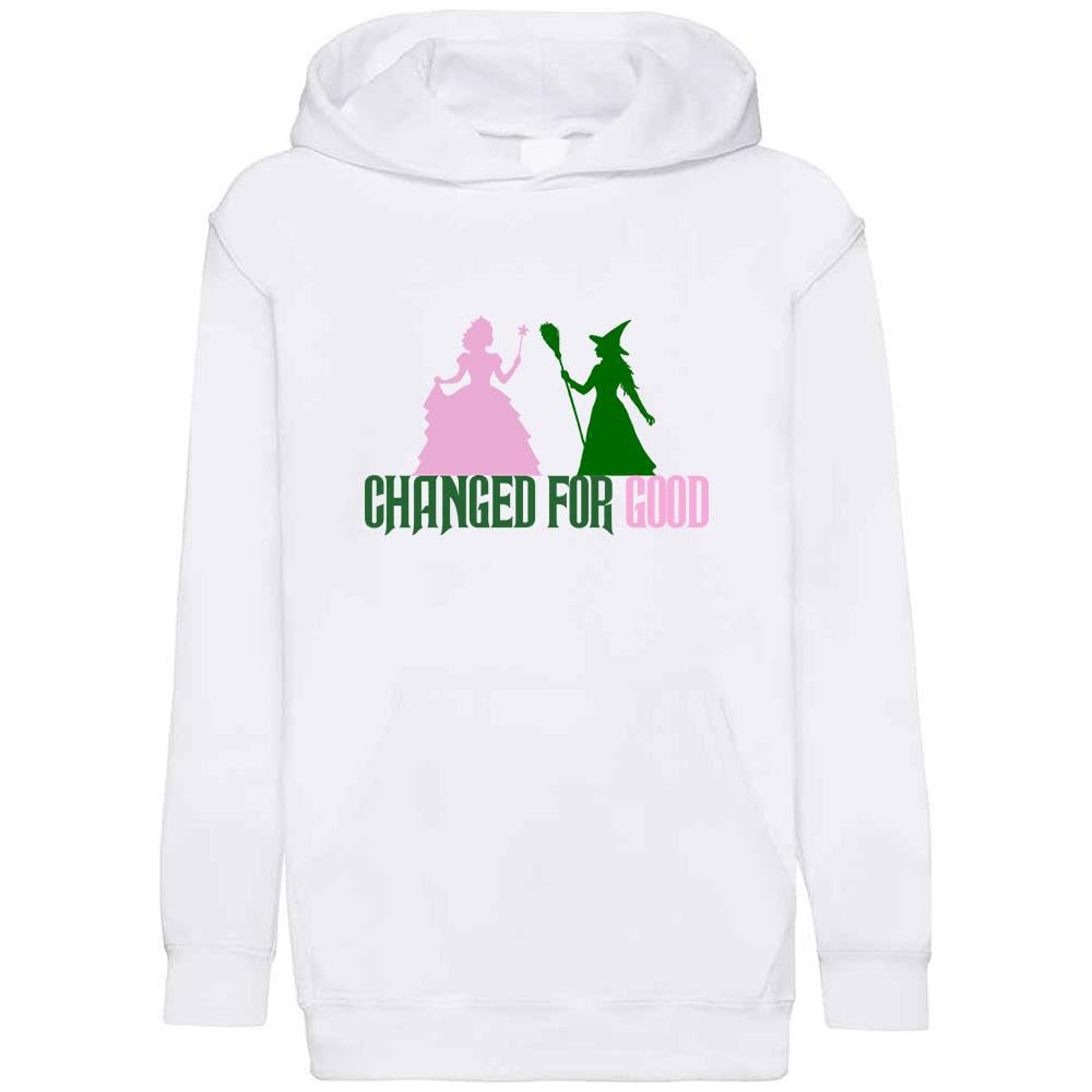Expert Workwear Changed for Good Movie Inspired Hoodie Text Silhouette Logo Hooded Sweatshirt Jumper Fan Gift White