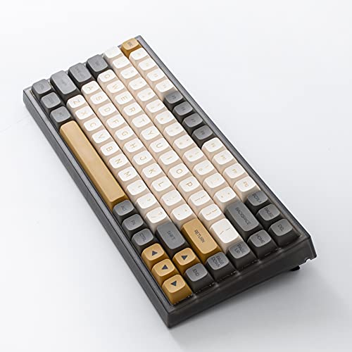 Image of YUNZII KC84 Pro Hot Swappable Mechanical Keyboard 84-Key Gaming Keyboard with Translucent ABS Case, RGB Backlit for Mac /Win /Gamers (Gateron Brown Switch, Shimmer)