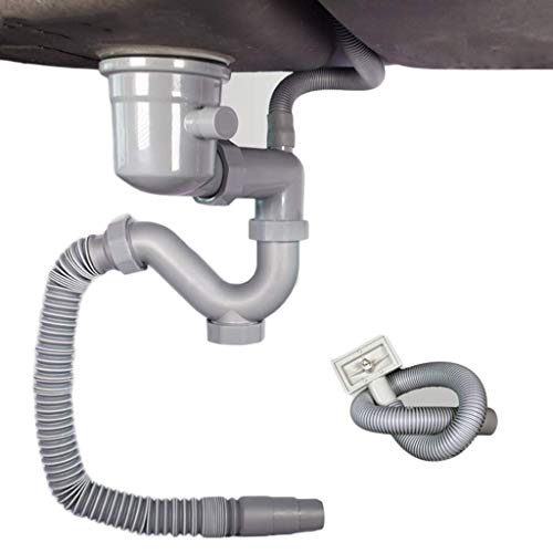 Küchenspüle Küchenspüle Abflussrohranschlüsse Einzeltank versiegelt Auslaufsicheres Abflussrohr Geschirrspüler Wasseraufbereiter V-Typ