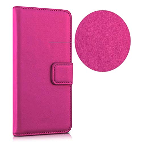 Compatibile per SAMSUNG GALAXY A40 A405F Custodia COVER STAND flip LIBRO gel tpu protezione PORTAFOGLIO CHIUSURA magnetica simil pelle porta carte card (Fucsia)