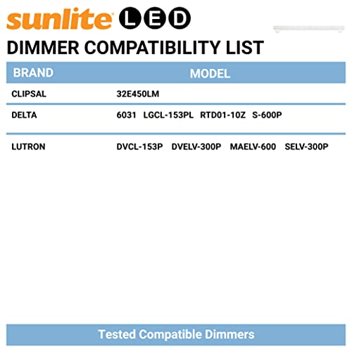 Sunlite 53155-Su Led Linestra Vanity Ln150 Replacement Light Bulb, 39 Inches, 16 Watt (150W Equivalent), Dimmable, S14S Base, 1300 Lumens, 1 Count (Pack Of 1), 27K-Warm White #TOP5