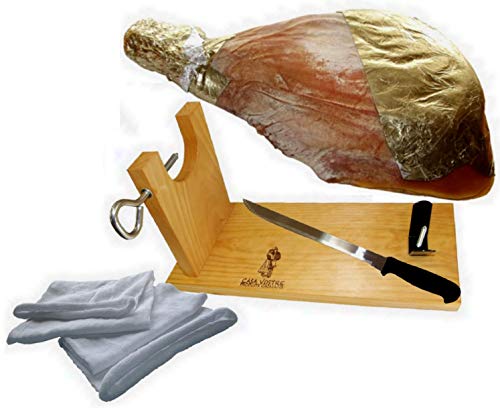 Lot N°67 : JAMBON SERRANO AVEC OS S/PATTE 10 MOIS ENV. 7 KG ET SON SUPPORT