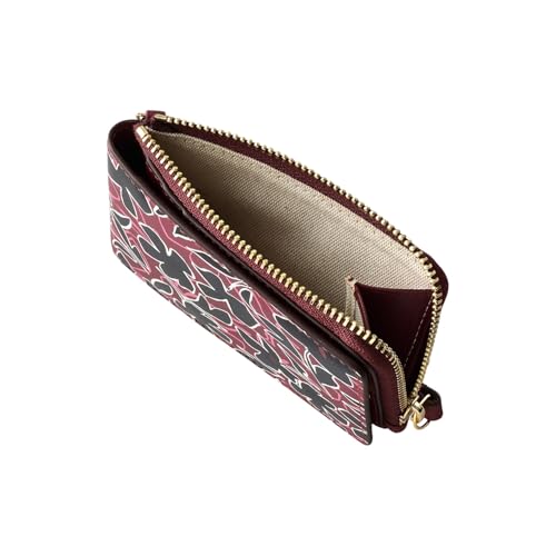 RADLEY Bloom Small Card Holder Wallet in Smooth Merlot Leather, Merlot, Small, Card purse3