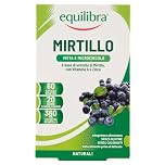 equilibra Integratori Alimentari, Mirtillo, Integratore per la Normale Capacità Visiva e la Funzionalità del Microcircolo, con Estratto di Mirtillo, Vitamina A e Zinco, 60 Capsule Vegetali