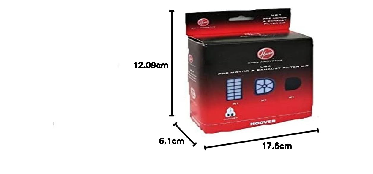 Hoover U84 Filtr do Odkurzacza, Niebieski, 12.1 x 17.6 x 6.1 cm