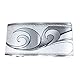 Generic YFCJ Tapetenbordüre, royales silbergraues Wellenmuster, Bordüre, abziehbare Wand-Deko, Decken-Aufkleber, Küche, Badezimmer, Wanddekoration, 10 cm x 10 Meter, Acrylic, Silber