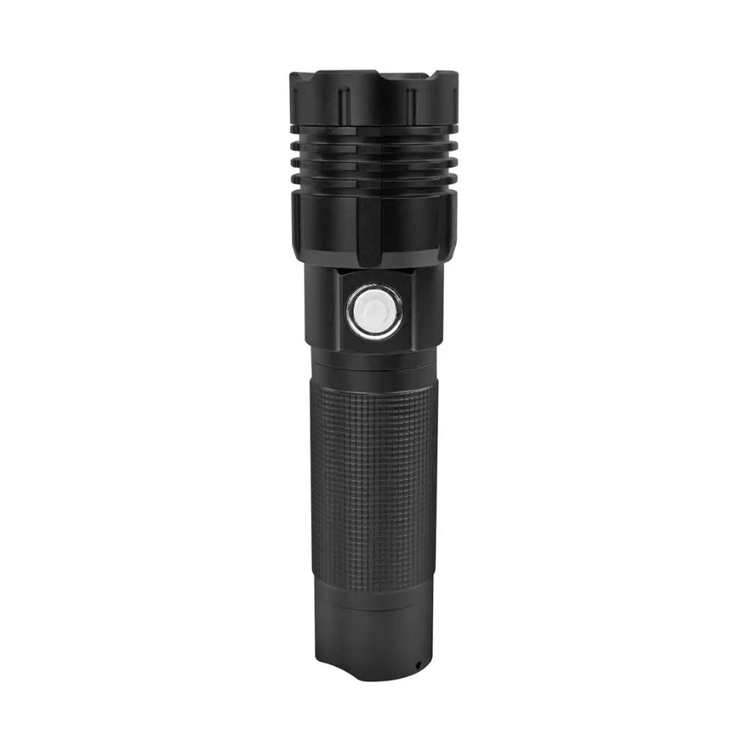 Ansmann Linterna PRO 3000R (1 unidad) – Linterna recargable ideal para profesionales, deportistas, etc. – Potente lámpara de mano con 6 modos de luz diferentes (incluyendo SOS)