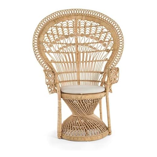 Rattan Peacock Chair, Gold, 58*40*30
