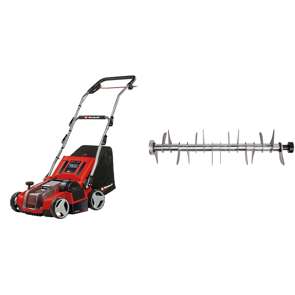 Oryginalny Einhell wałek nożowy GE-SC 36/35 Li & Einhell Ge-Sa 36/35 Li-Solo Kosiarka, Czarny/Czerwony