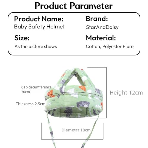 Image of StarAndDaisy Baby Head Protection Helmet for Kids kick Scooter, Baby /Kid - Head Protection for Care, While Riding Kids Scooter Soft Cushion Headguard - Infants,Toddler Helmets - Assorted Colour