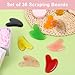36 Pcs Gua Sha Facial Tool Resin Massage Tool Heart Shaped Gua Sha Stone Board for Face Body Skin Massage Spa Acupuncture Prevent Wrinkles