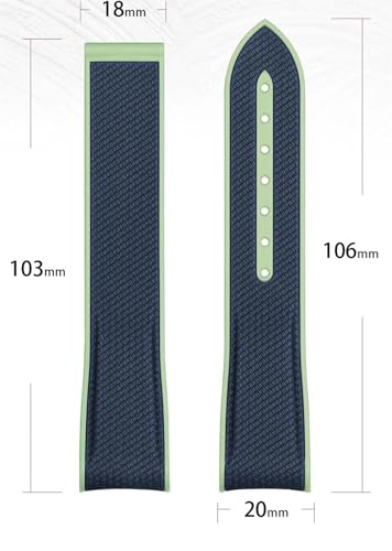 Bracelet montre 20mm silicone incurvé pour Omega Swatch MoonSwatch - 6