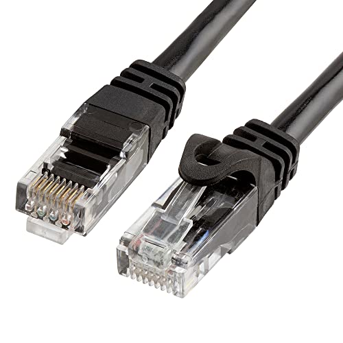 Cmple Cat6 Ethernet Cable 10Gbps - Computer Networking Cord With Gold-Plated Rj45 Connectors, 550Mhz Cat6 Network Ethernet Lan Cable Supports Cat6, Cat5E, Cat5 Standards - 10 Feet Black #TOP11