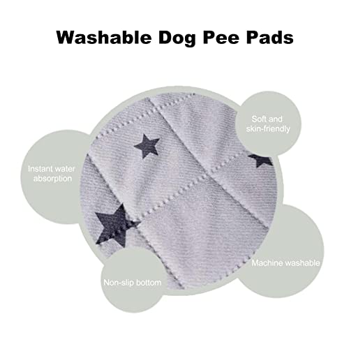 KAJIA Almofadas de xixi laváveis para cães Almofadas de xixi reutilizáveis para cachorros Esteiras a