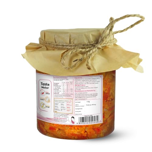 Image of FarmDidi Gobhi Gajar Shalgam Pickle 1Kg in Fresh Traditional Meetha Mixed Achar with Carrot, Cauliflower & Turnip Low-Oil Sweet Pickle Organically Processed No Chemical Preservatives