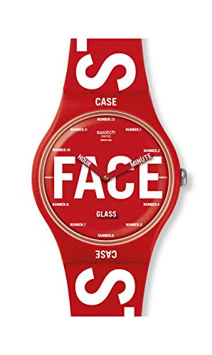 Preisvergleich Produktbild Swatch Unisex Erwachsene Analog Quarz Uhr mit Silikon Armband SUOR115