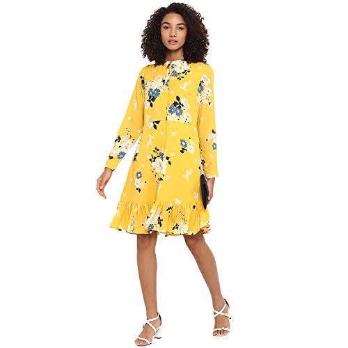 Image of Harpa Mock Neck Floral Dress