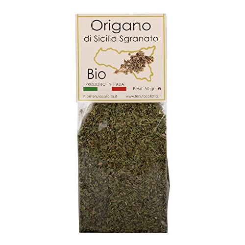 Tenuta Collotta® - Origan Biologique en feuilles séchées 50g - 100% Italien - Produit en Sicile