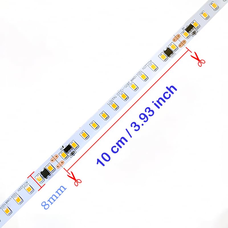 Cinta LED flexible 16.4 ft 120 leds/m blanco natural miniatura 4