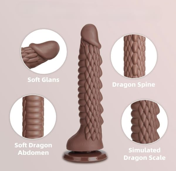 Miniatura 2 de Juguete de fantasía cósmica de 12 pulgadas con potente base de succión para una experiencia de placer intensa DB63405