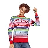 Spirit Halloween Adult Chucky Costume (Chucky Sweater (Mens), Large)