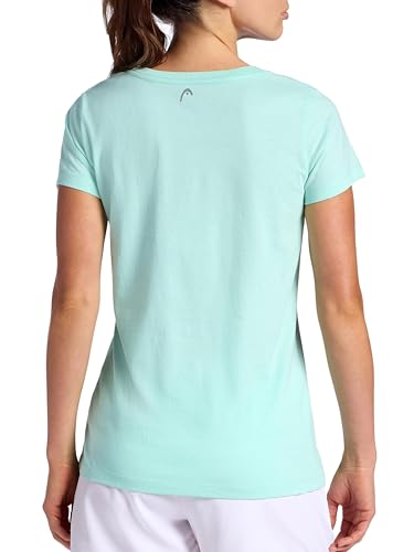 Head Women's Tennis Graphic Crewneck T-Shirt, Relaxed Fit, Lightweight and Breathable Cotton-Poly Material - Image 3