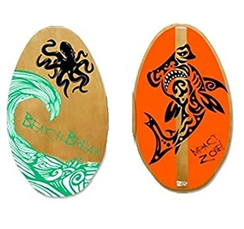 BEACH ART BEACHART SK105-Tabla de Madera Surf, Multicolor, 105 cm sk105