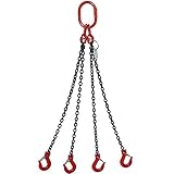 PLANETA A01475 Anschlagkette Güteklasse 12, Vierstrang, 1 m Nutzlänge, 17 t bei 0-45 Grad/11.8 t bei 45-60 Grad Tragfähigkeit, 13 mm