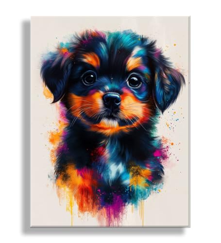 Peinture par numéro chien adulte grand format 80x100cm sans cadre